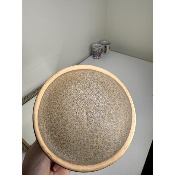 Eduardo Vega Art Pottery Cuenca Ecuador Green Bronze Vintage Half Pint Mug - Picture 6 of 10